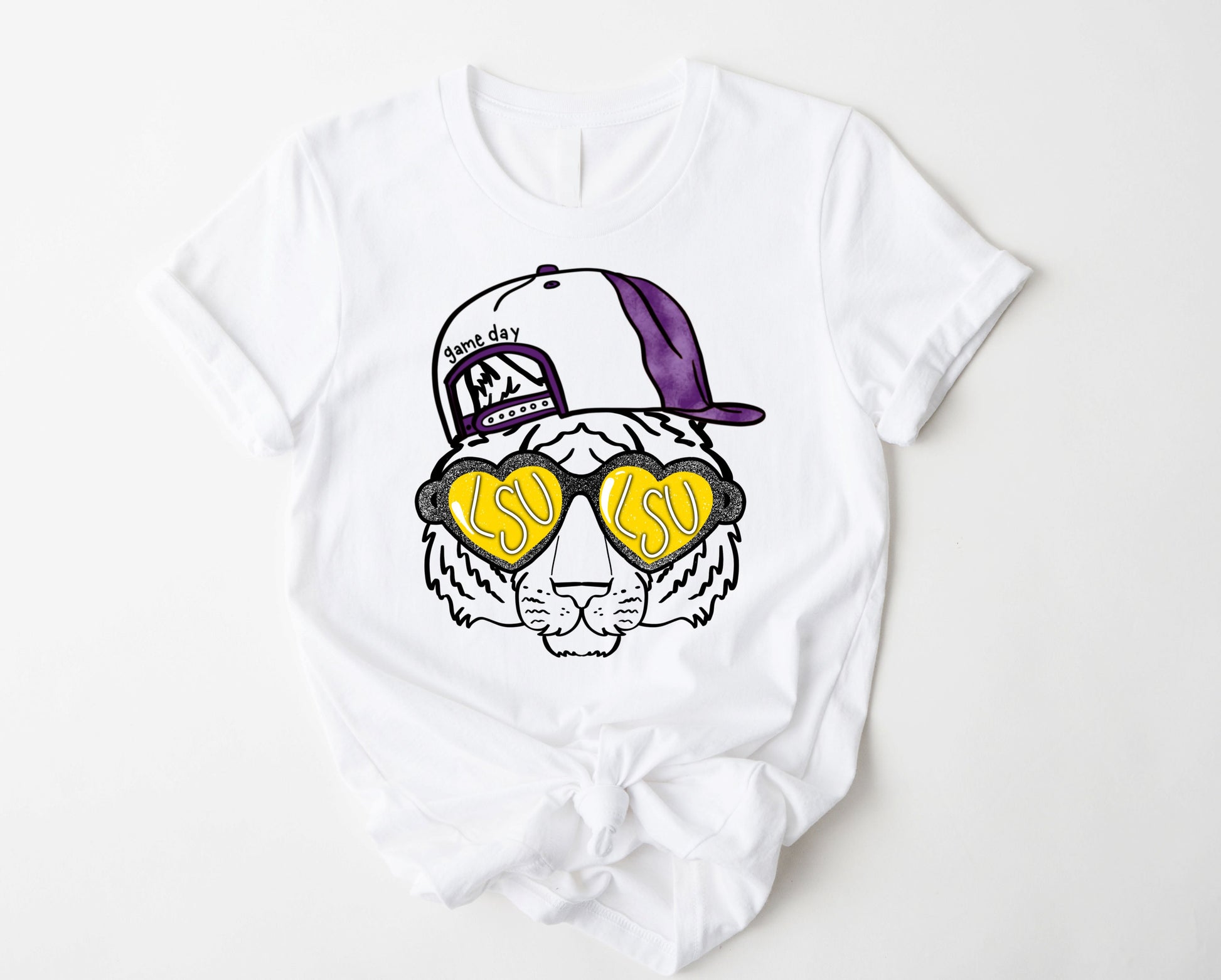 Wholesale LSU Game Day Graphic Tee - Grey