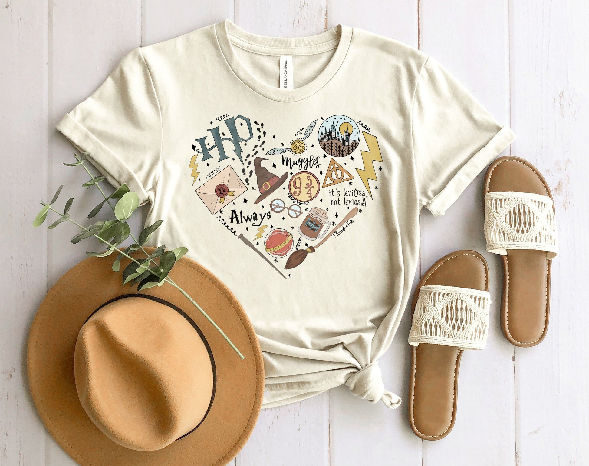 Wholesale Magic Love Graphic Tee - Heather Sand