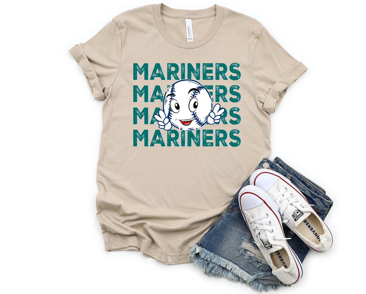 Wholesale Mariners Baseball Graphic Tee - Tan
