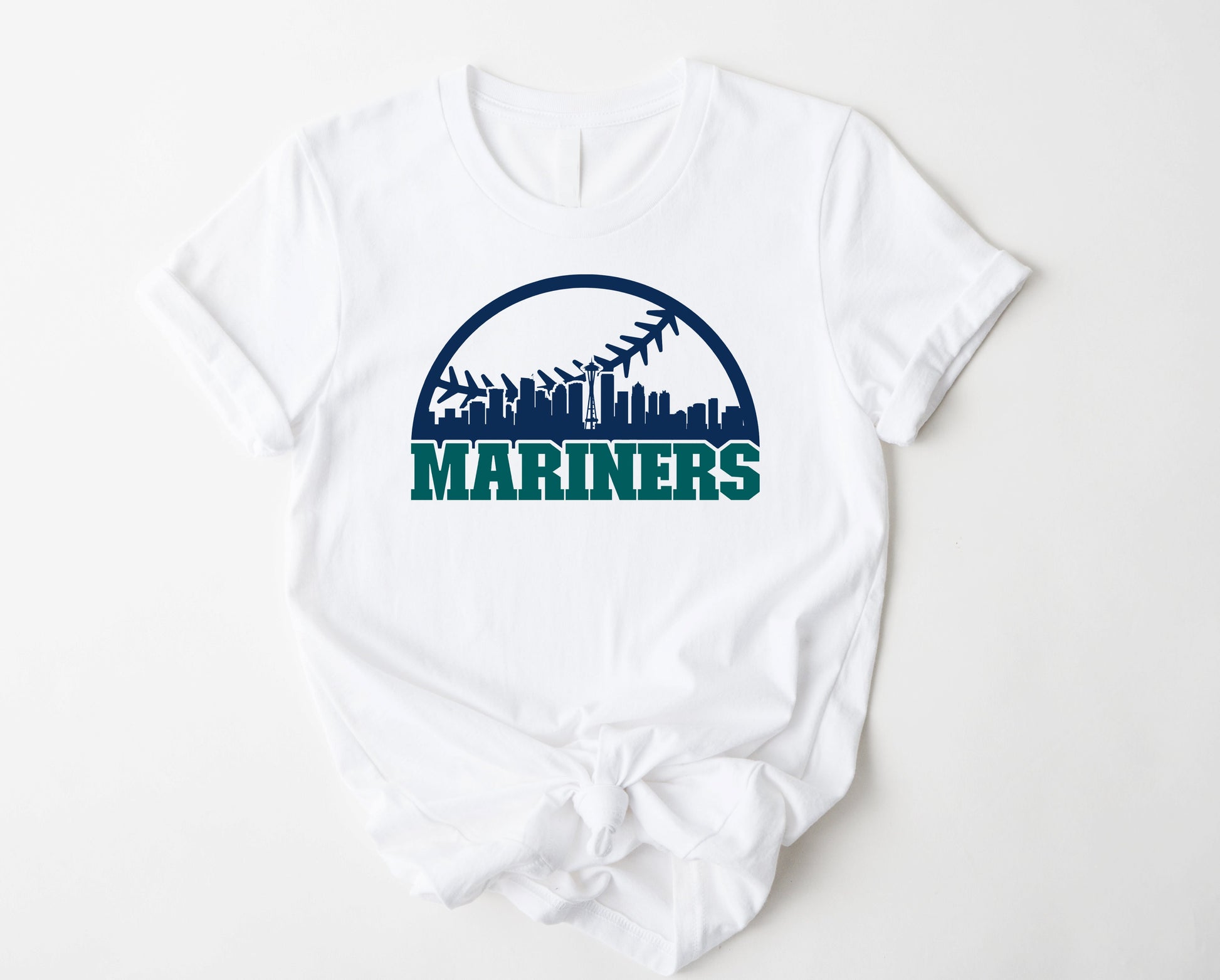 Wholesale Mariners Graphic Tee - Heather Grey