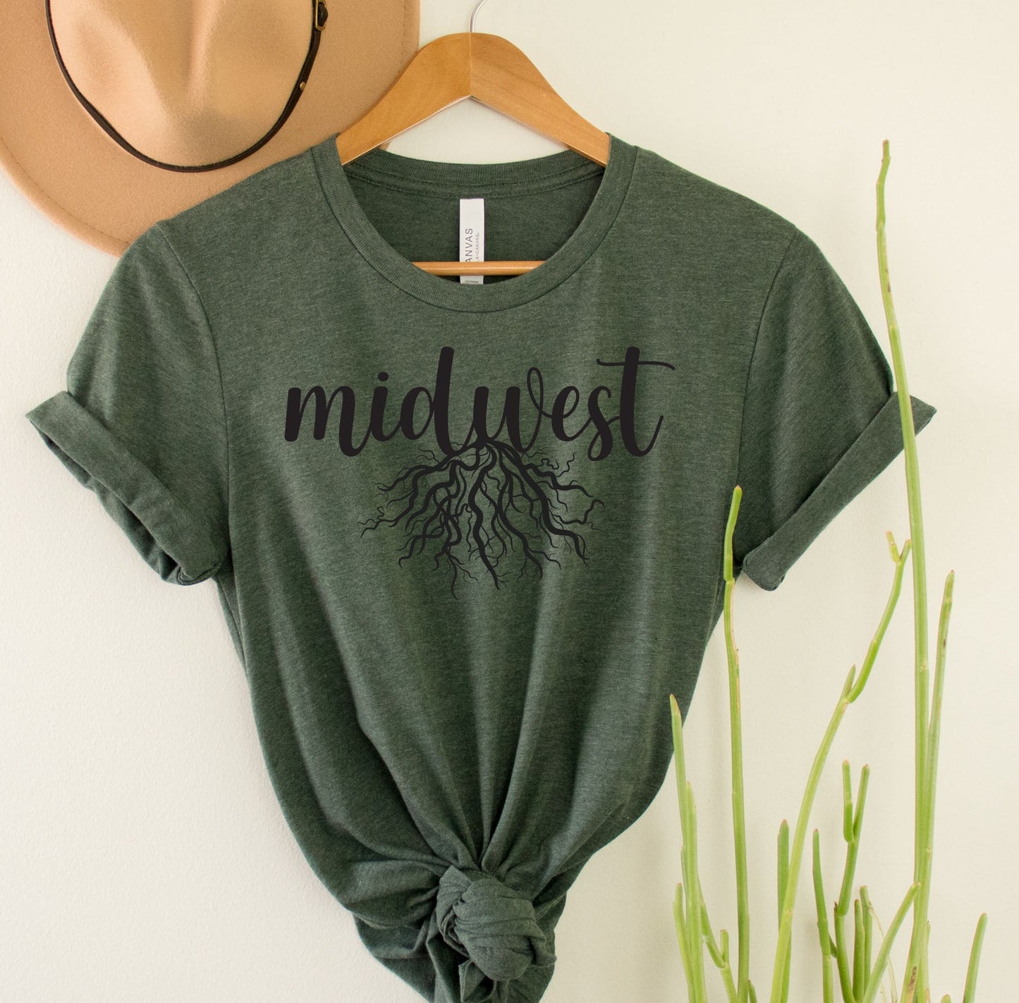 Wholesale Midwest Roots Graphic Tee - White