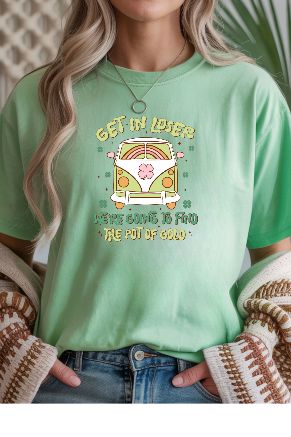 Wholesale Sahara Spring - Get In Loser #6 - Mint Gildan Tee