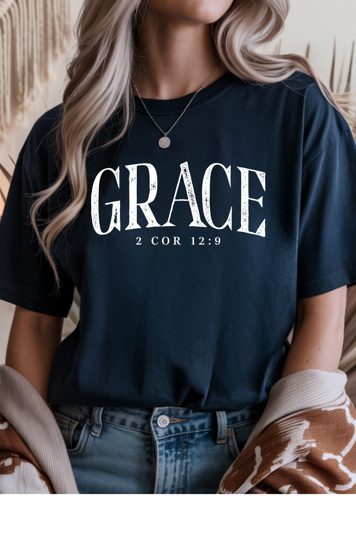 Wholesale Hey Jude - Grace #2 - Navy Gildan Tee