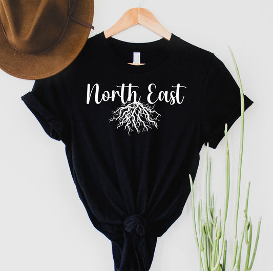 Wholesale Northeast Roots Graphic Tee - Black