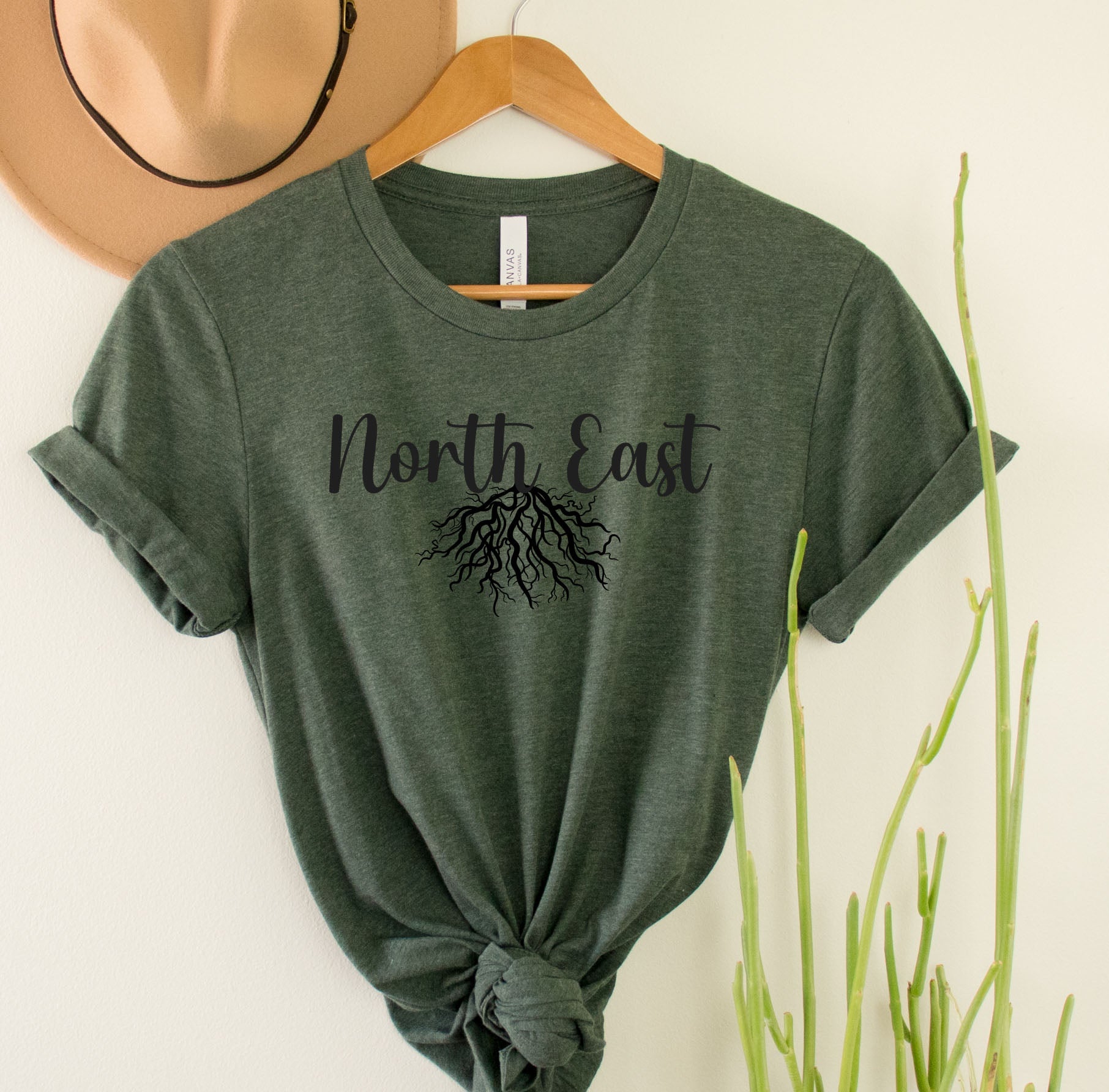 Wholesale Northeast Roots Graphic Tee - White