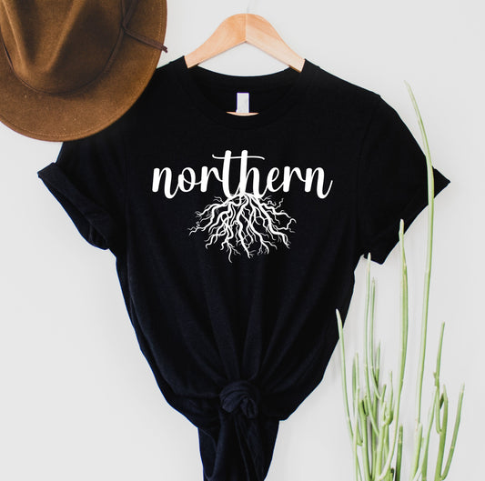 Wholesale Northern Roots Graphic Tee - Black