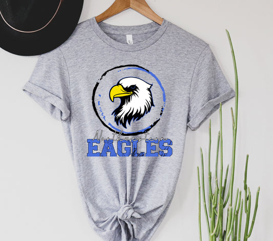 Wholesale Northwestern Eagles Graphic Tee - Heather Grey