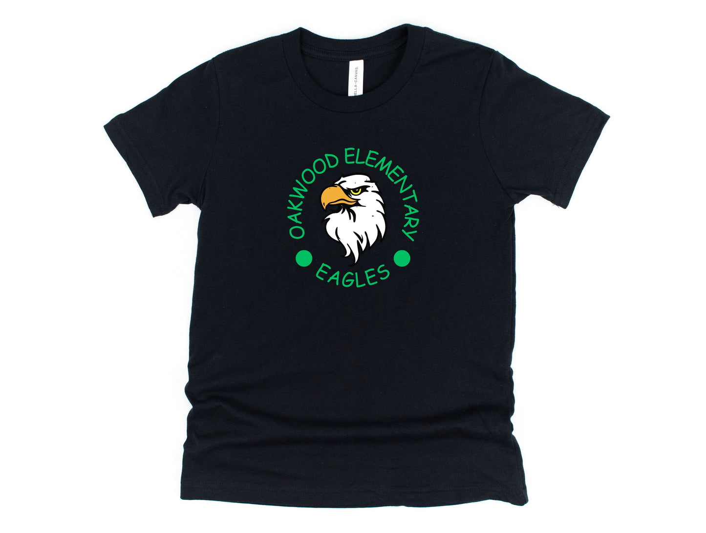 Wholesale Oakwood Eagles Graphic Tee - Black Tee