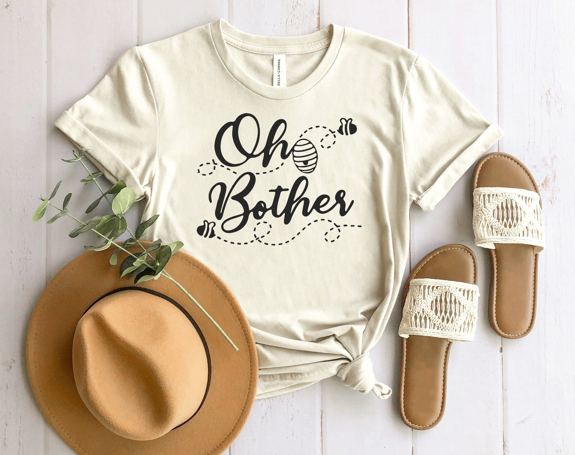 Wholesale Oh Bother Graphic Tee - Sand