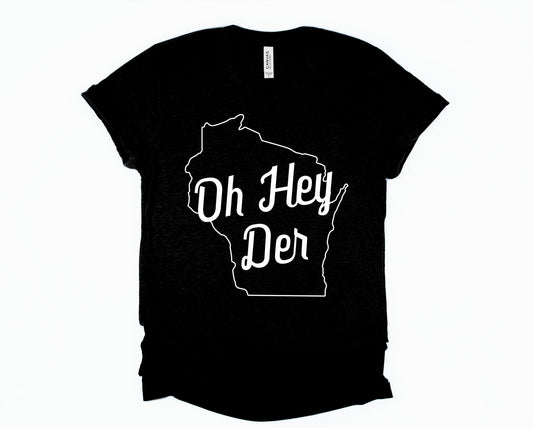 Wholesale Oh Hey Der Graphic Tee - Black