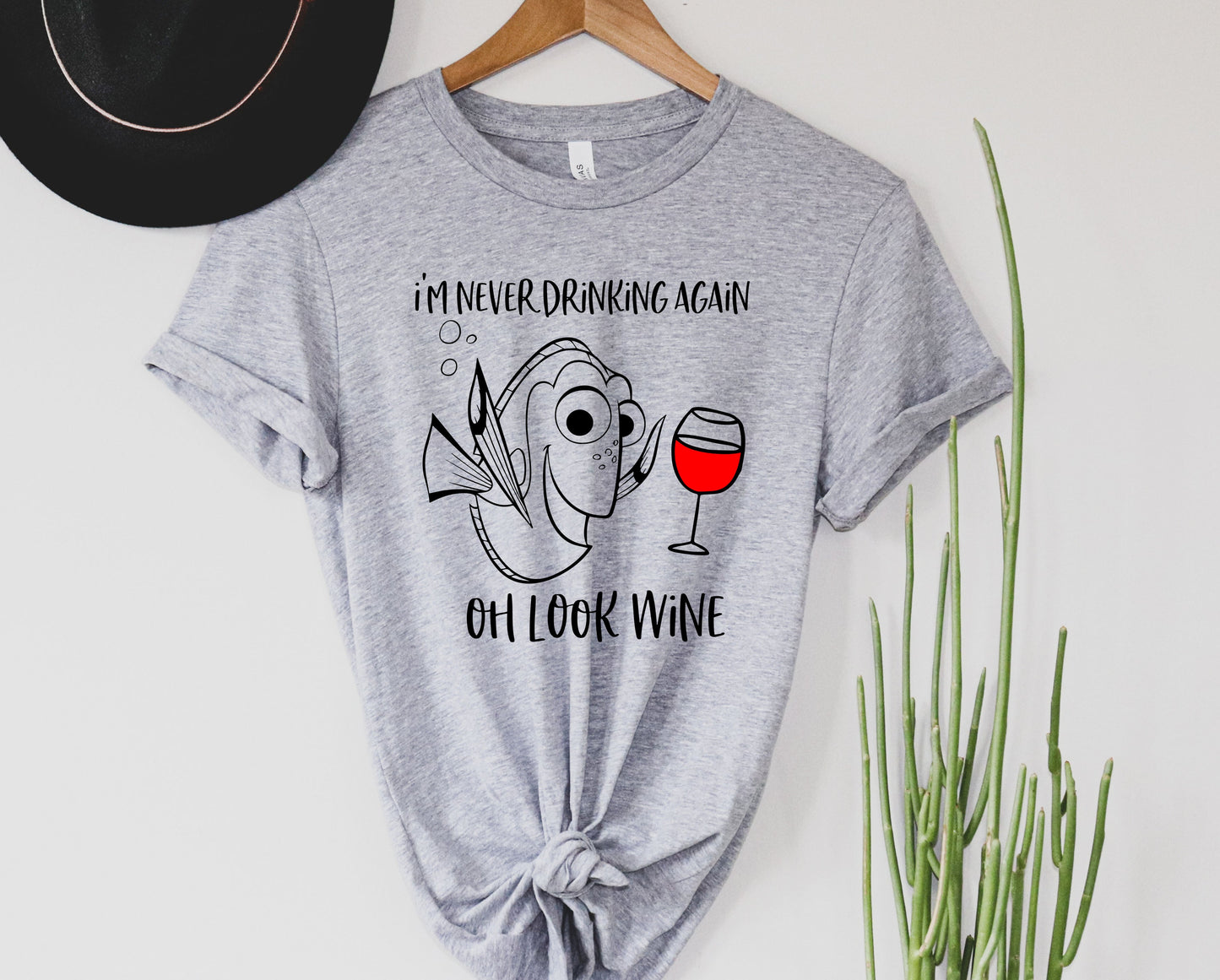 Wholesale Oh Look Wine Graphic Tee - White