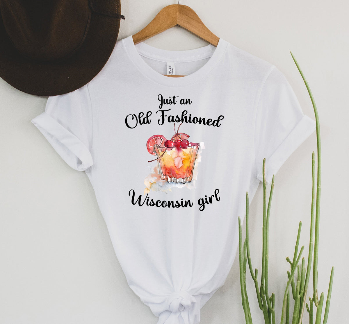 Wholesale Old Fashioned Girl Graphic Tee - White