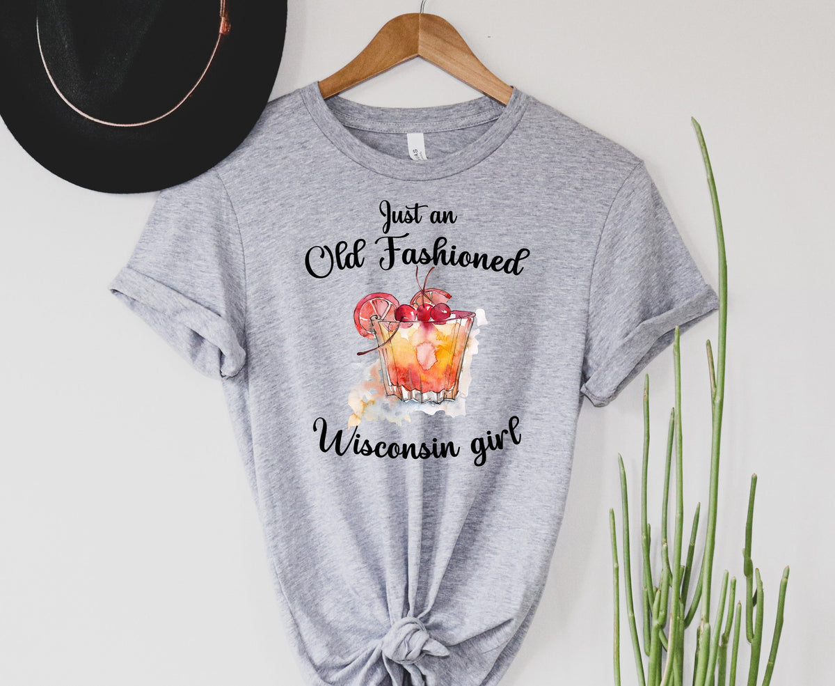 Wholesale Old Fashioned Girl Graphic Tee - White