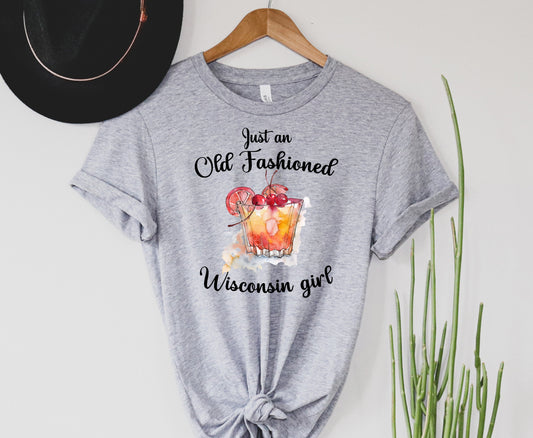 Wholesale Old Fashioned Girl Graphic Tee - White