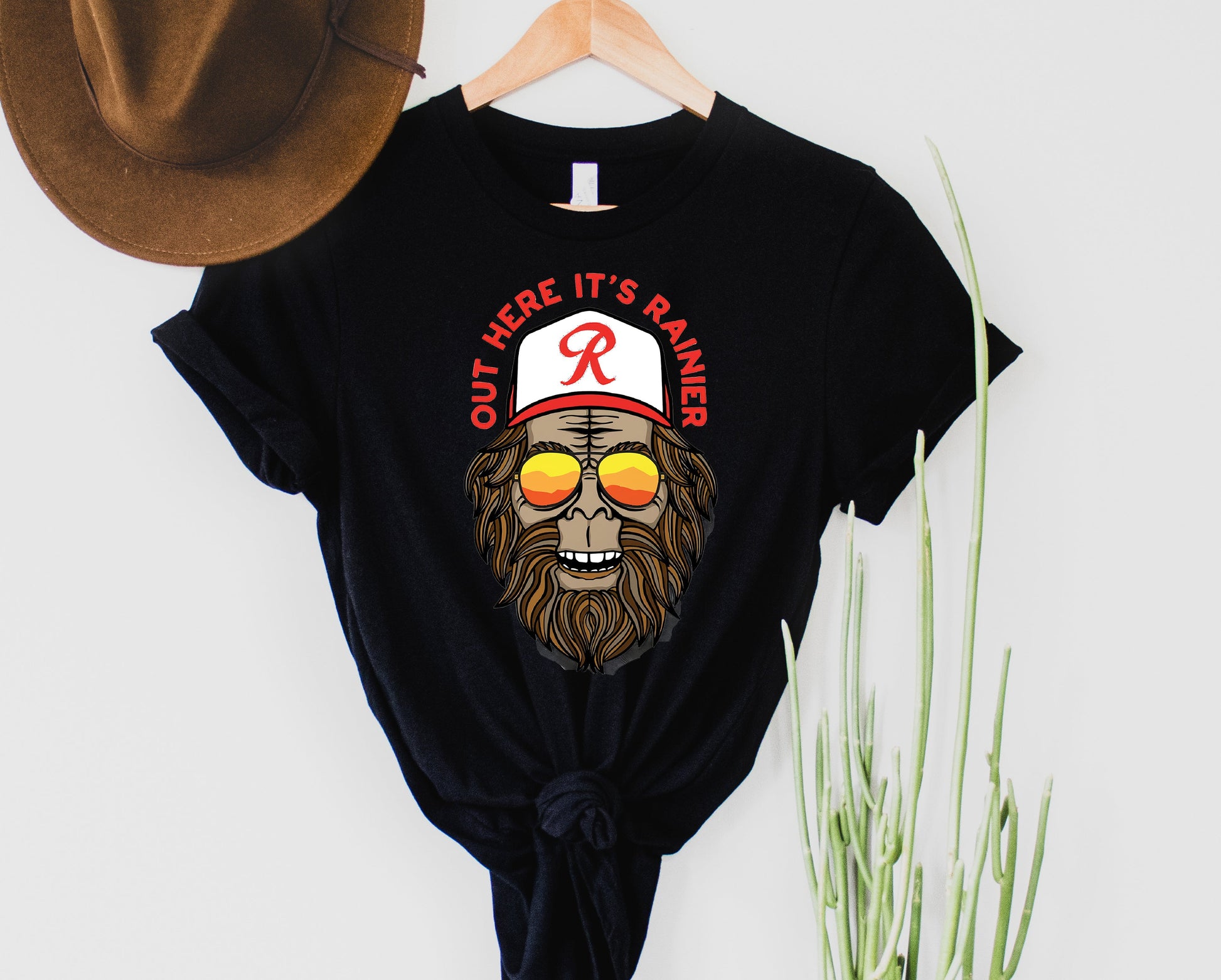 Wholesale Out Here it's Rainier Graphic Tee - White