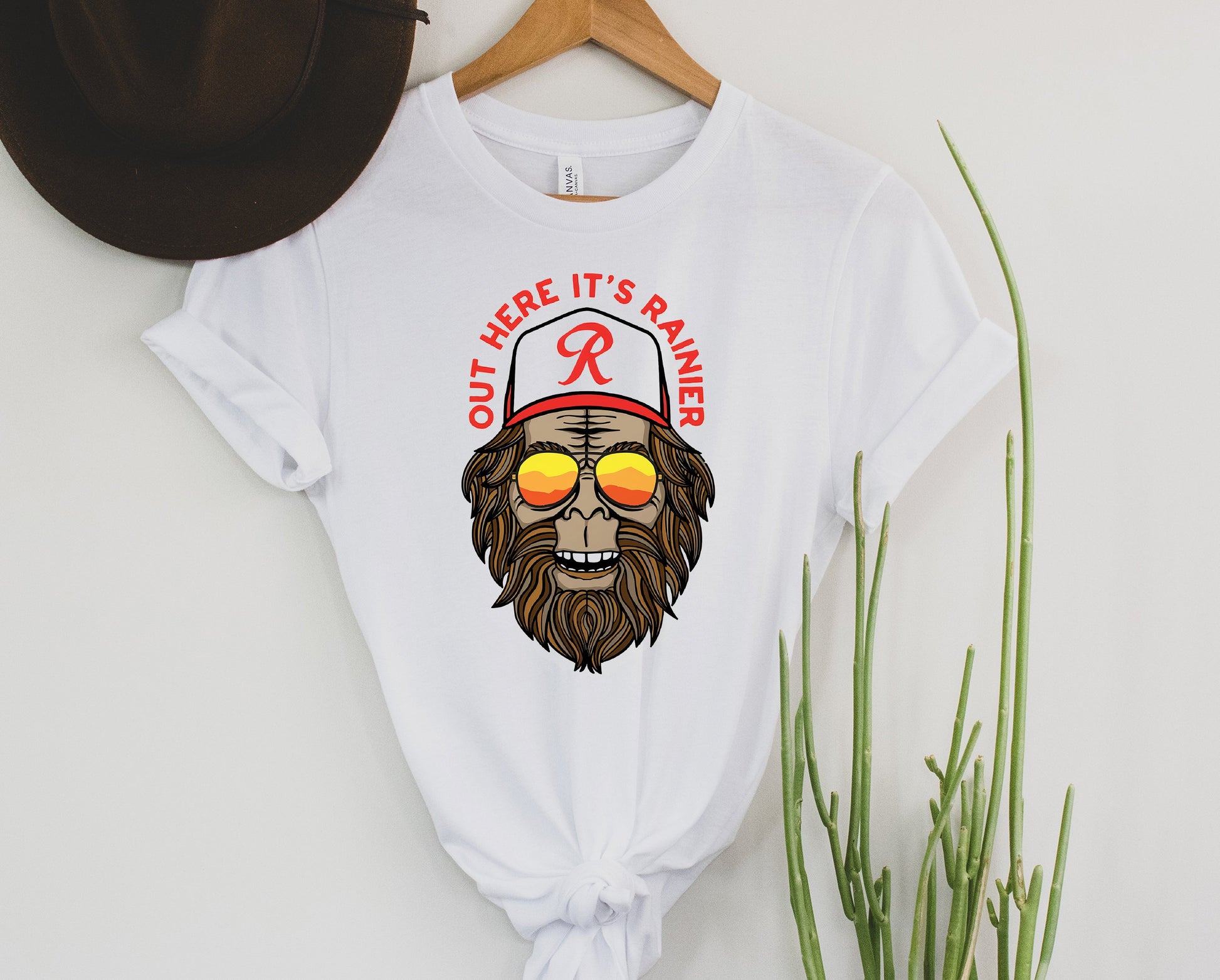 Wholesale Out Here it's Rainier Graphic Tee - Grey
