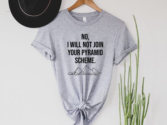 Wholesale Pyramid Scheme Graphic Tee - Black