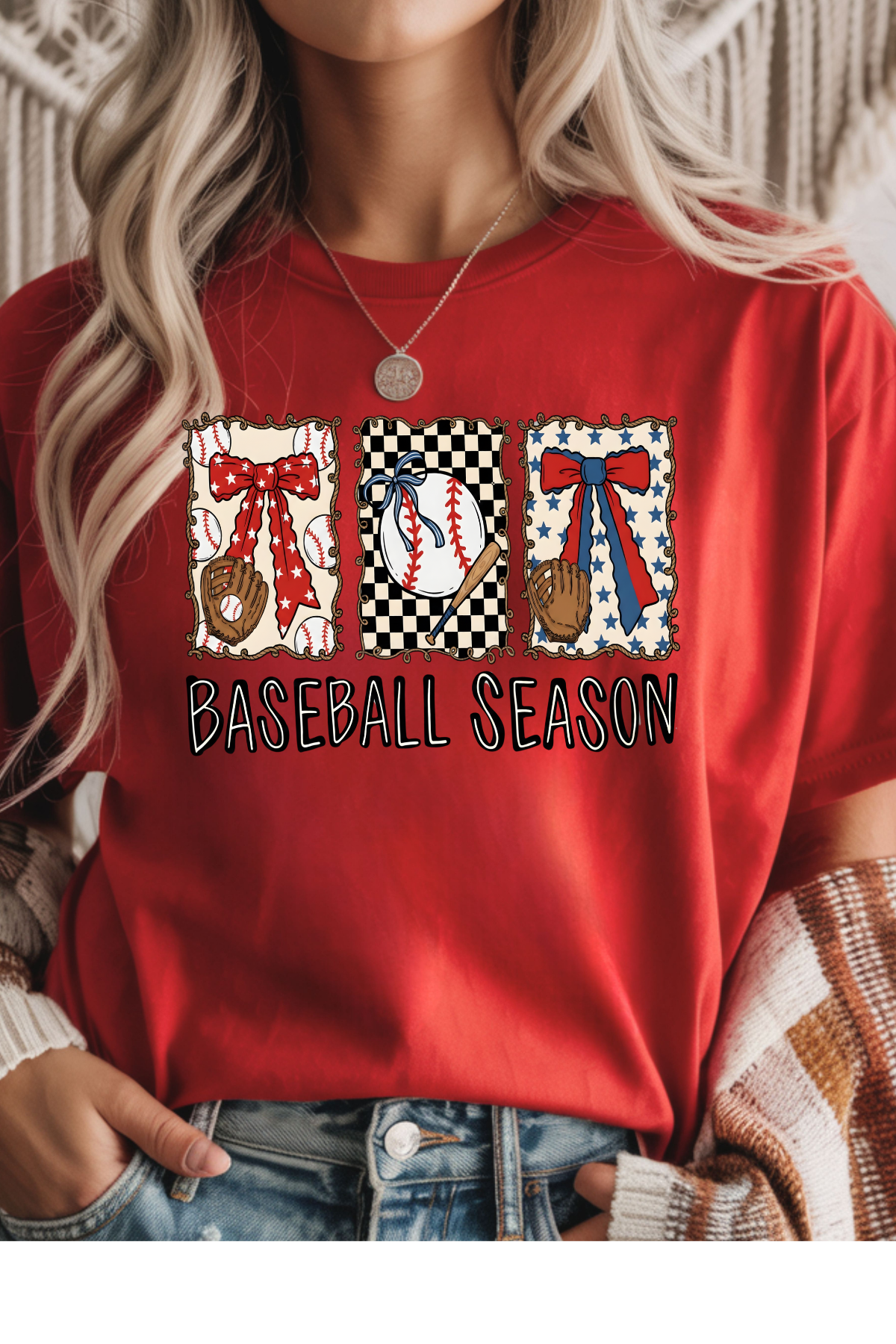 Wholesale Lilac Lane - Baseball Season #5 - Red Gildan Tee