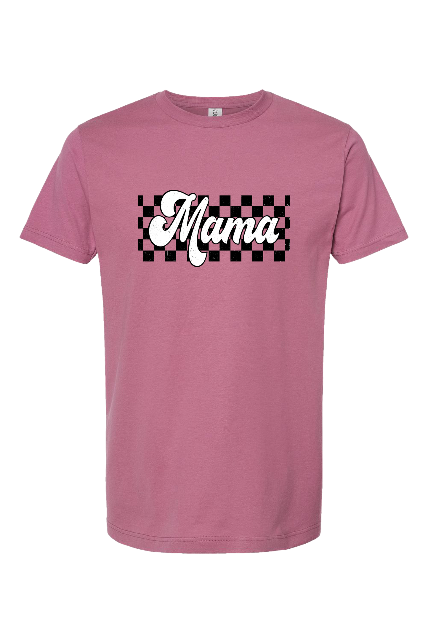 Wholesale Retro Checkered Mama Graphic Tee - Tultex Casis Tee