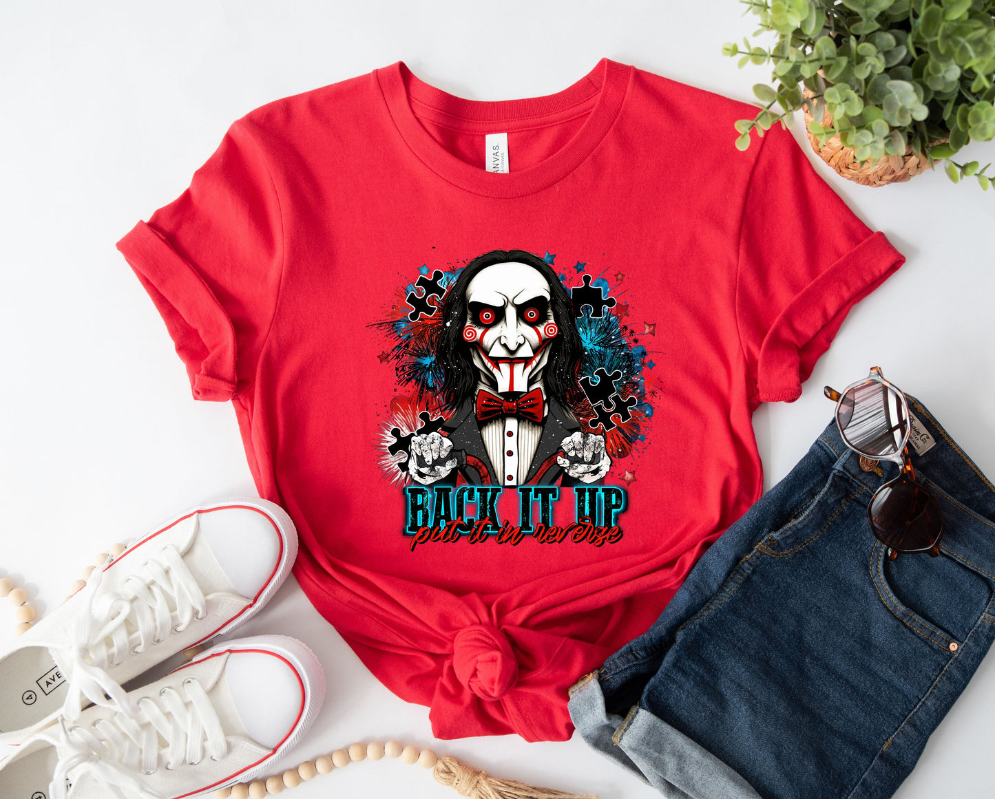 Wholesale Back it Up Graphic Tee - White