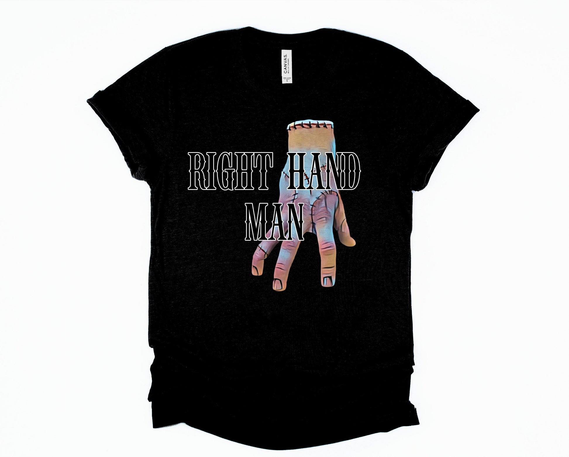Wholesale Right Hand Man Graphic Tee - Heather Grey