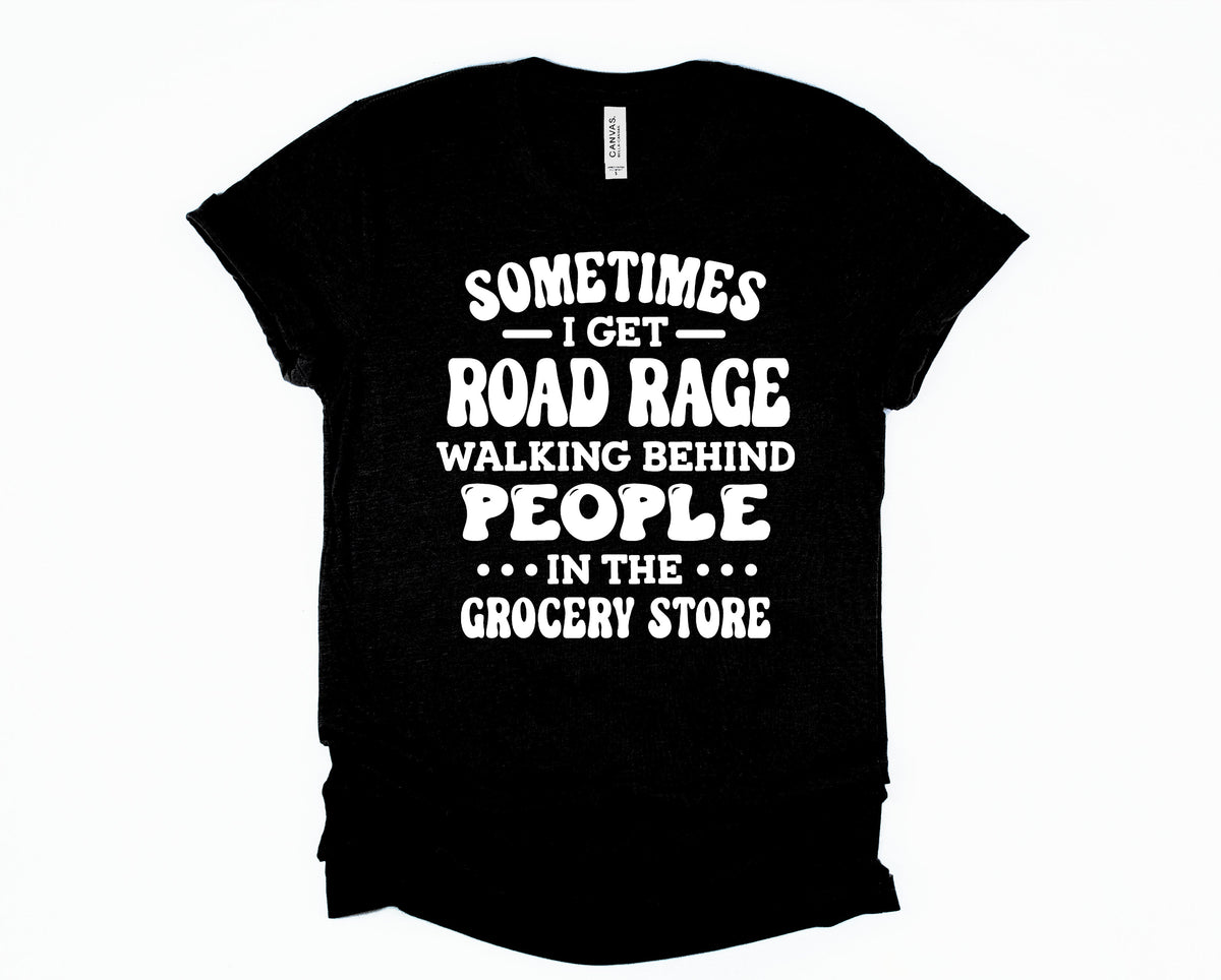 Wholesale Road Rage in the Grocery Store Graphic Tee - Black