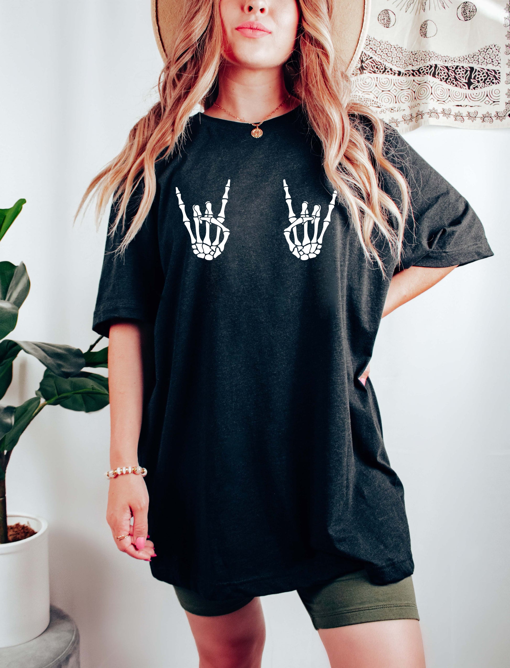Wholesale Rock On Graphic Tee - Comfort Colors Black