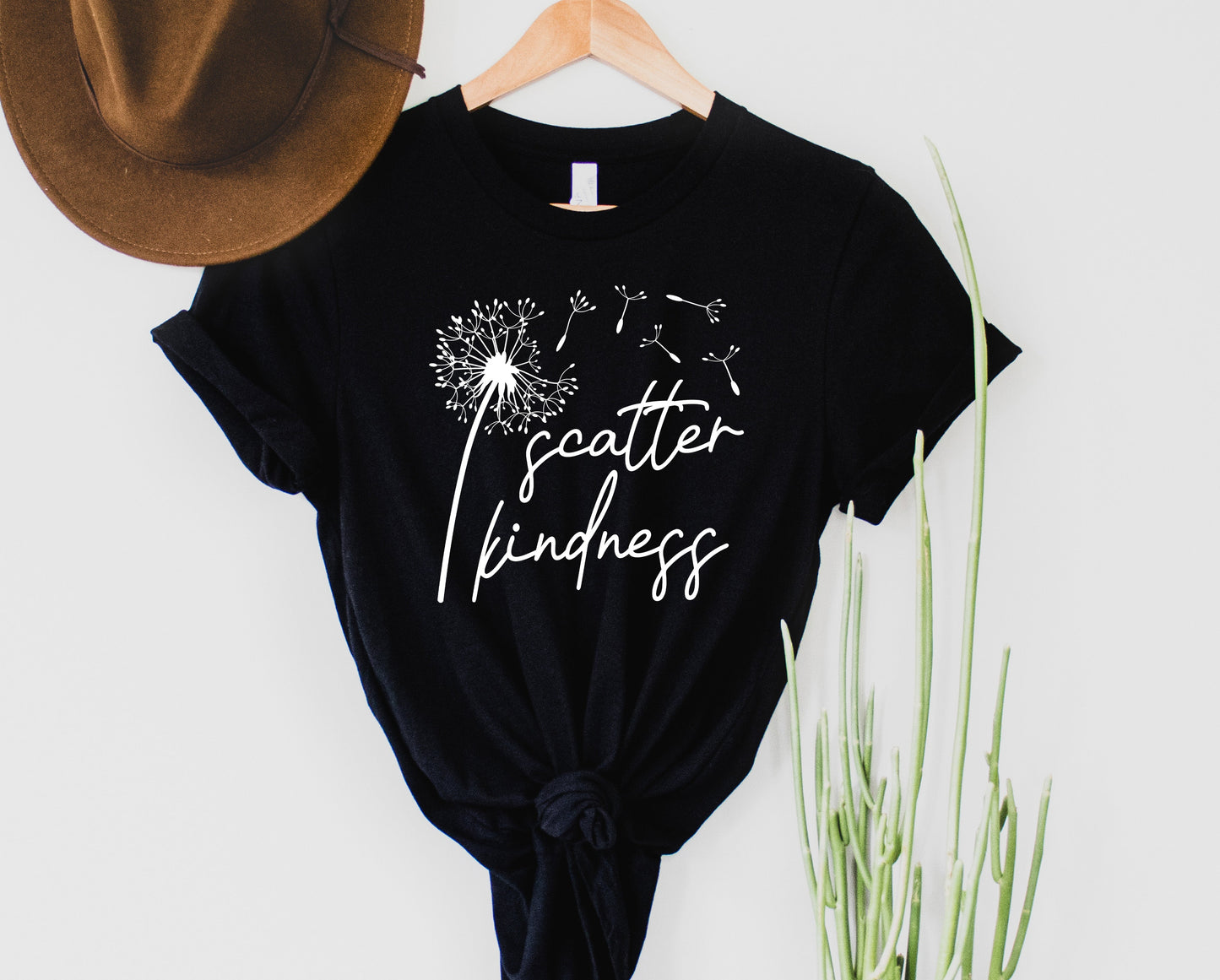 Wholesale Scatter Kindness Graphic Tee - Navy