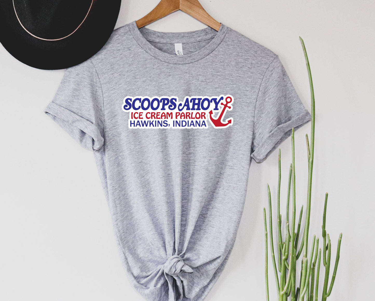Wholesale Scoops Ahoy Graphic Tee - Heather Grey