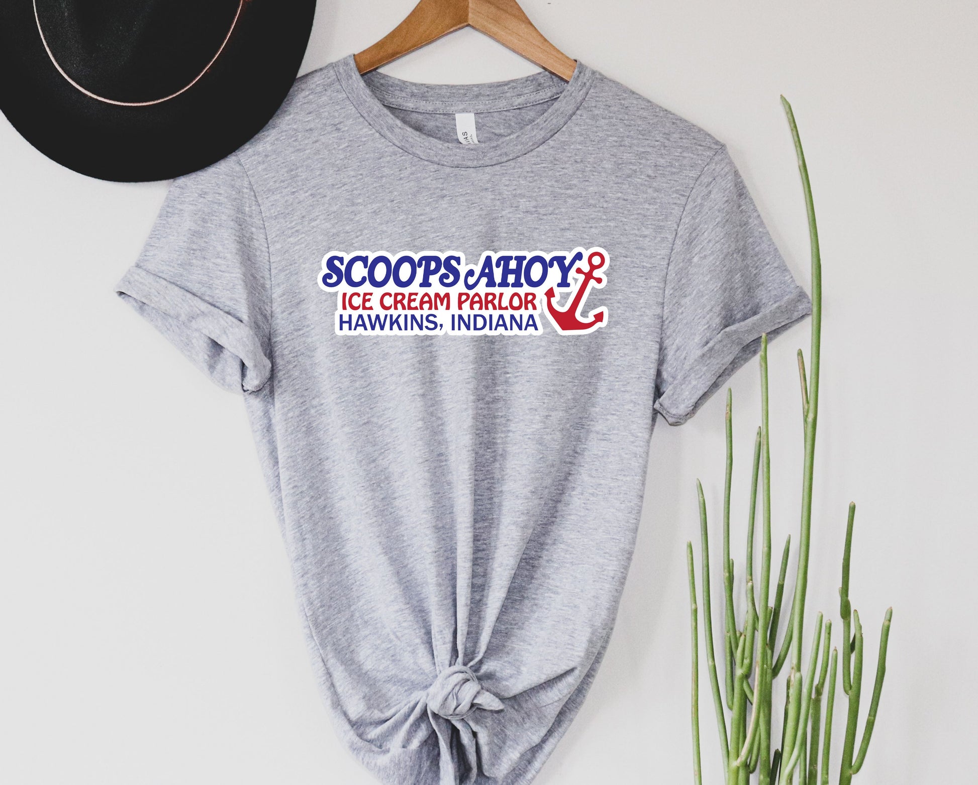 Wholesale Scoops Ahoy Graphic Tee - Heather Grey
