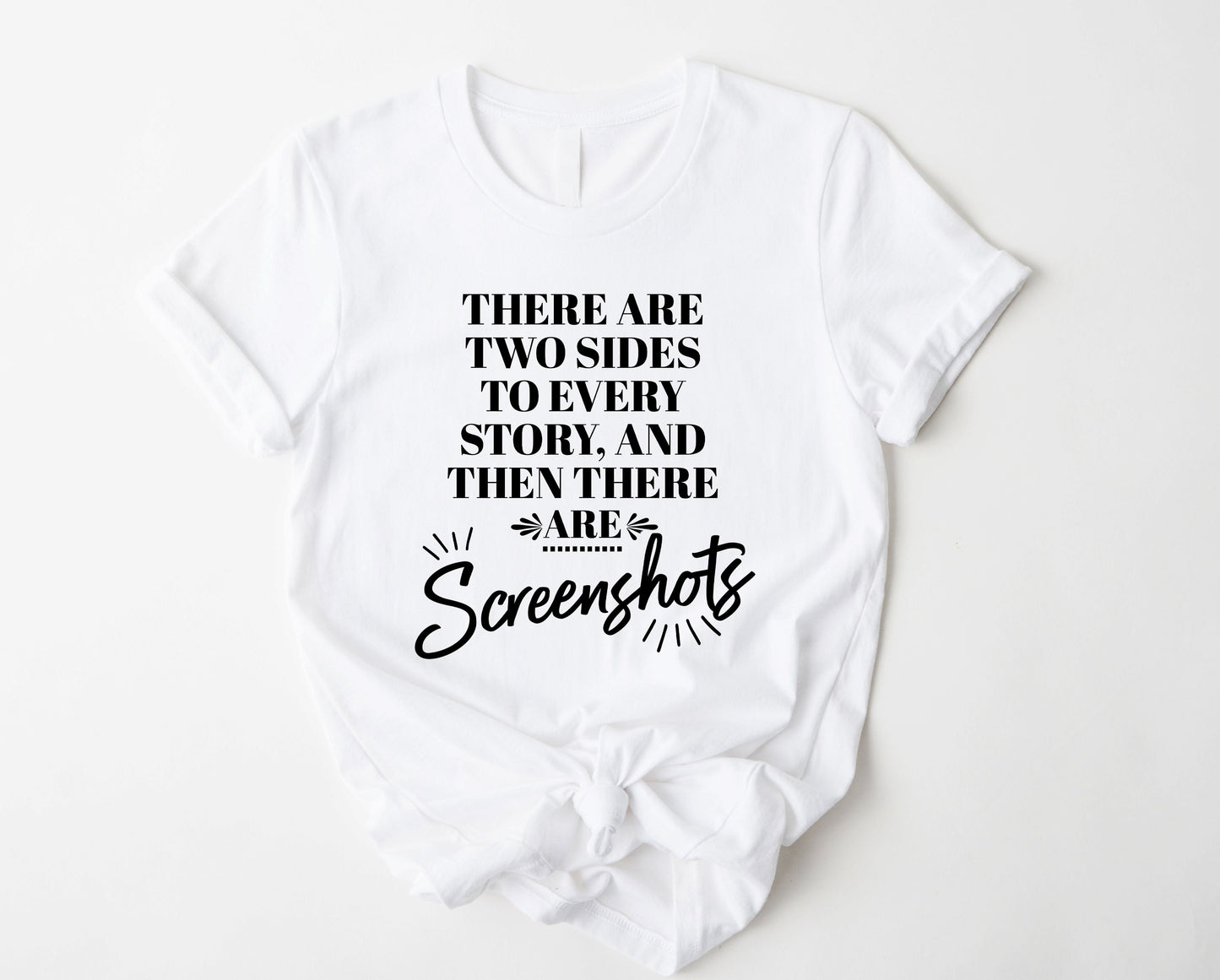 Wholesale Screenshots Graphic Tee - White