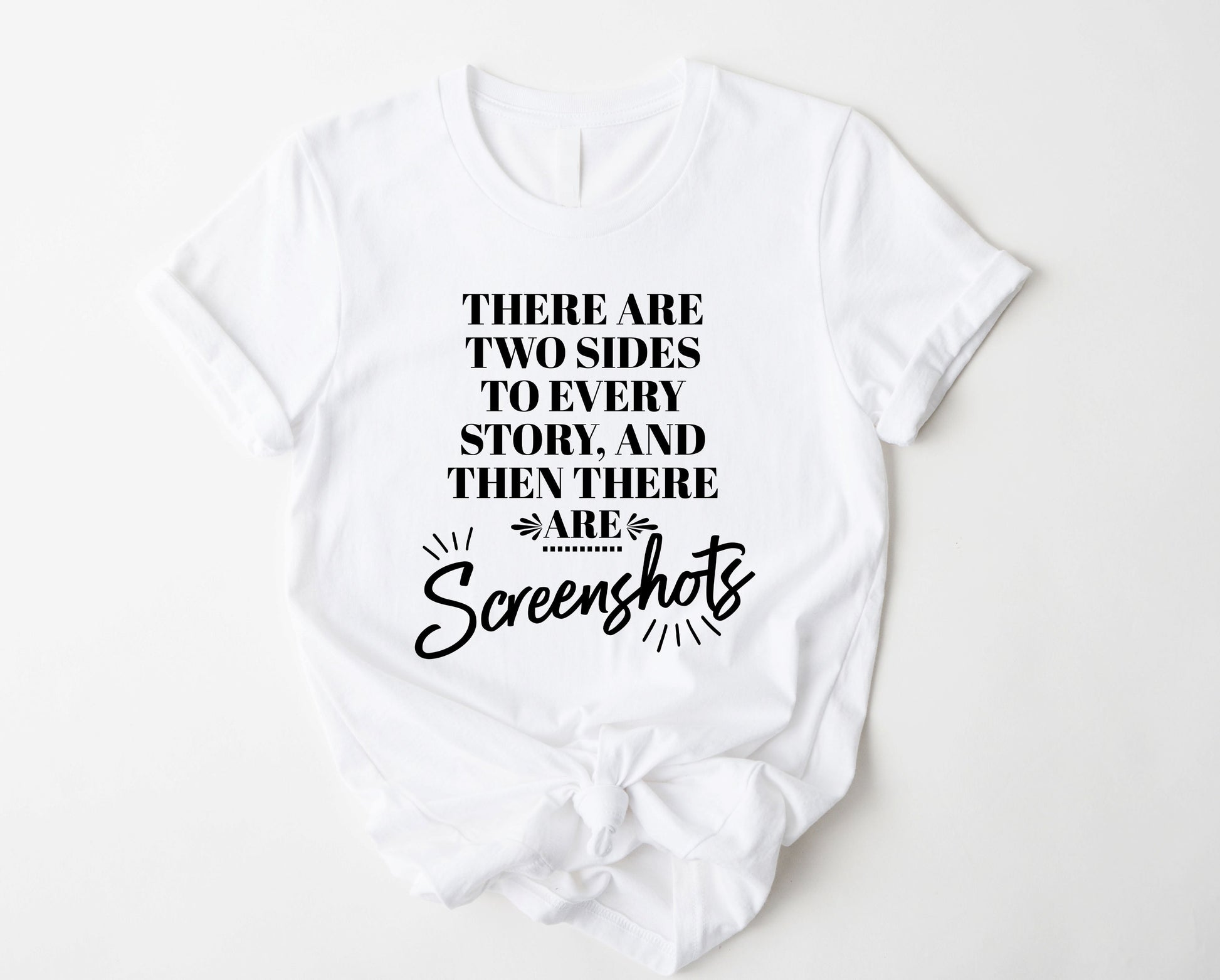 Wholesale Screenshots Graphic Tee - White