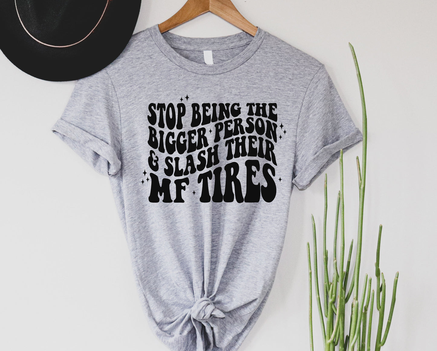 Wholesale Slash 'em Graphic Tee - Grey