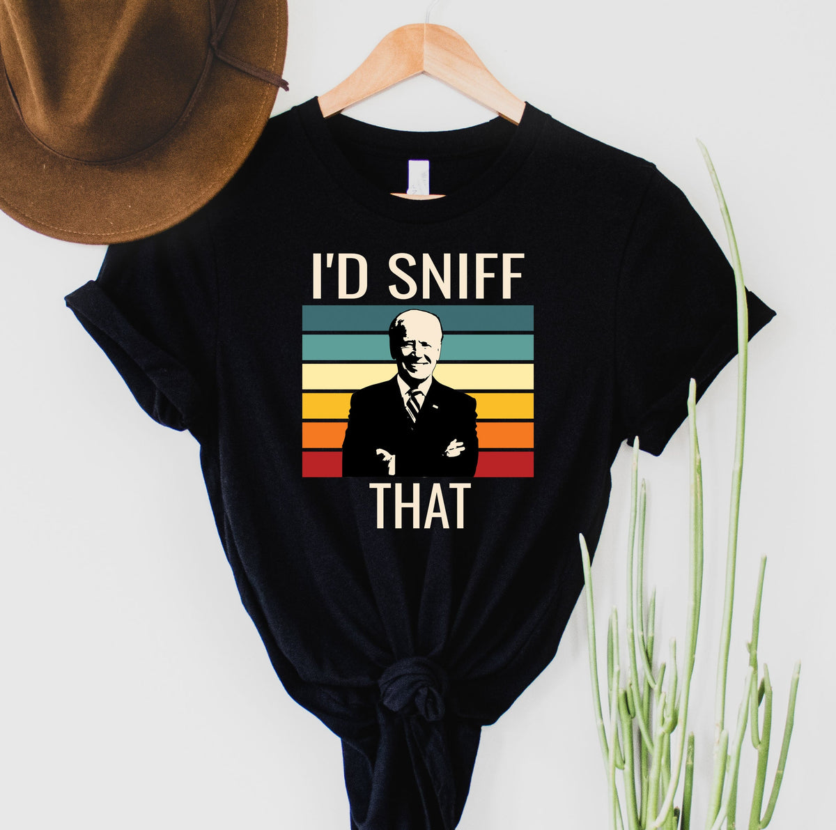 Wholesale I'd Sniff That Graphic Tee - Black