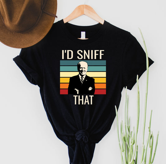Wholesale I'd Sniff That Graphic Tee - Black