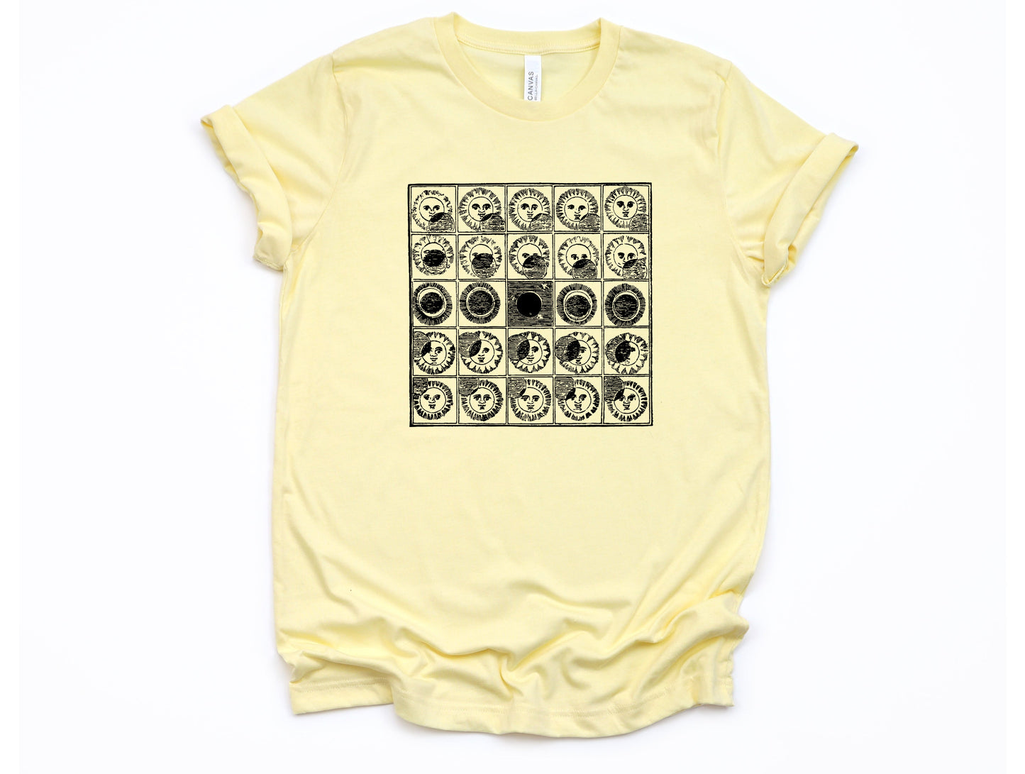 Wholesale Solar Eclipse Graphic Tee - French Vanilla