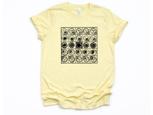 Wholesale Solar Eclipse Graphic Tee - French Vanilla