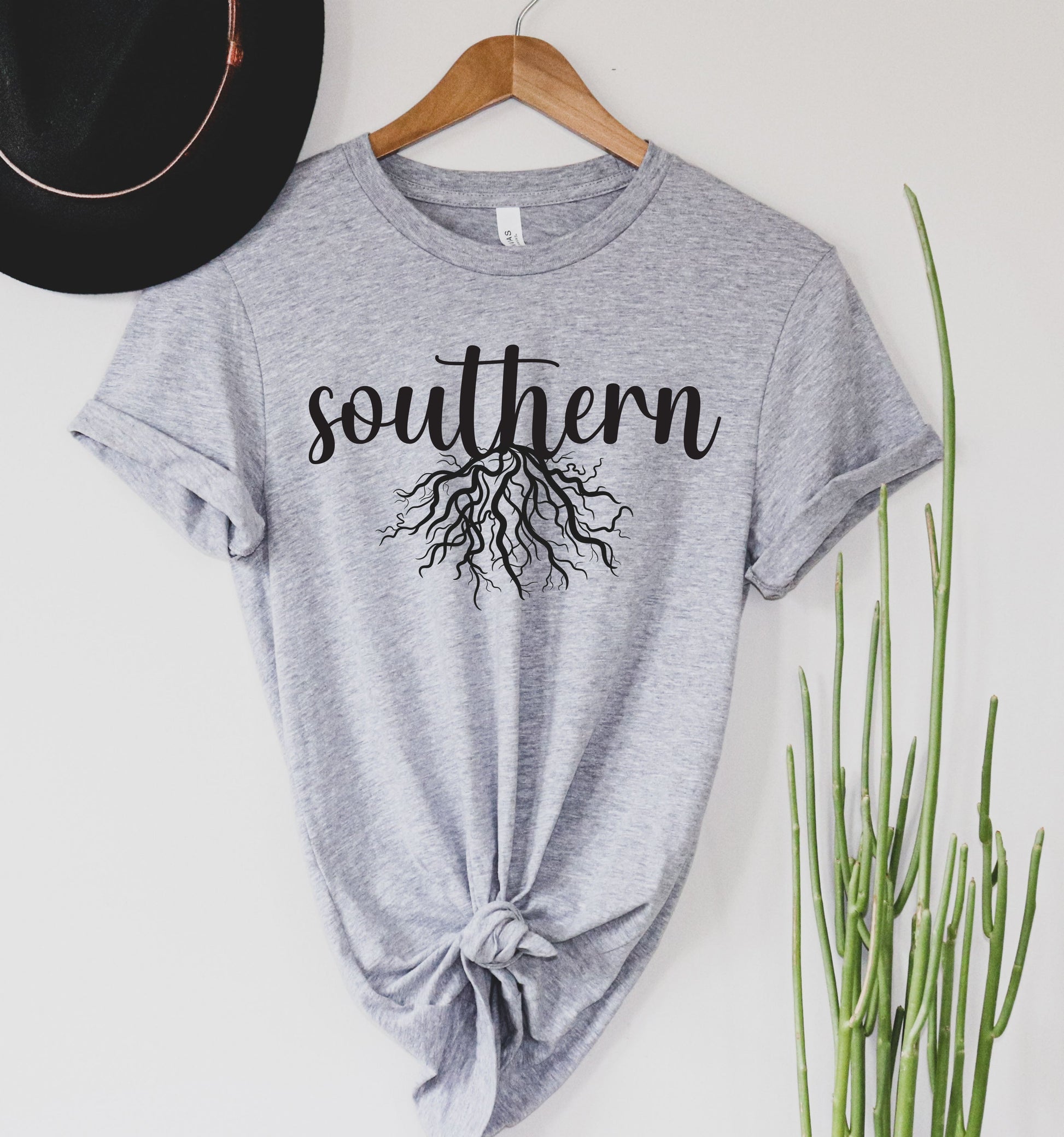 Wholesale Southern Roots Graphic Tee - Grey