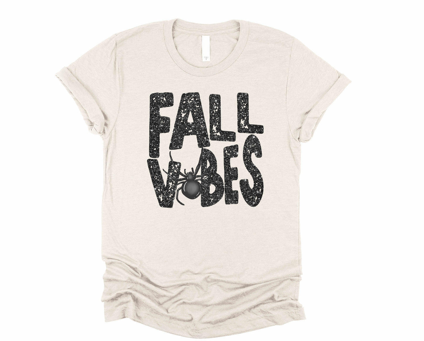 Wholesale Spooky Vibes Graphic Tee - Black