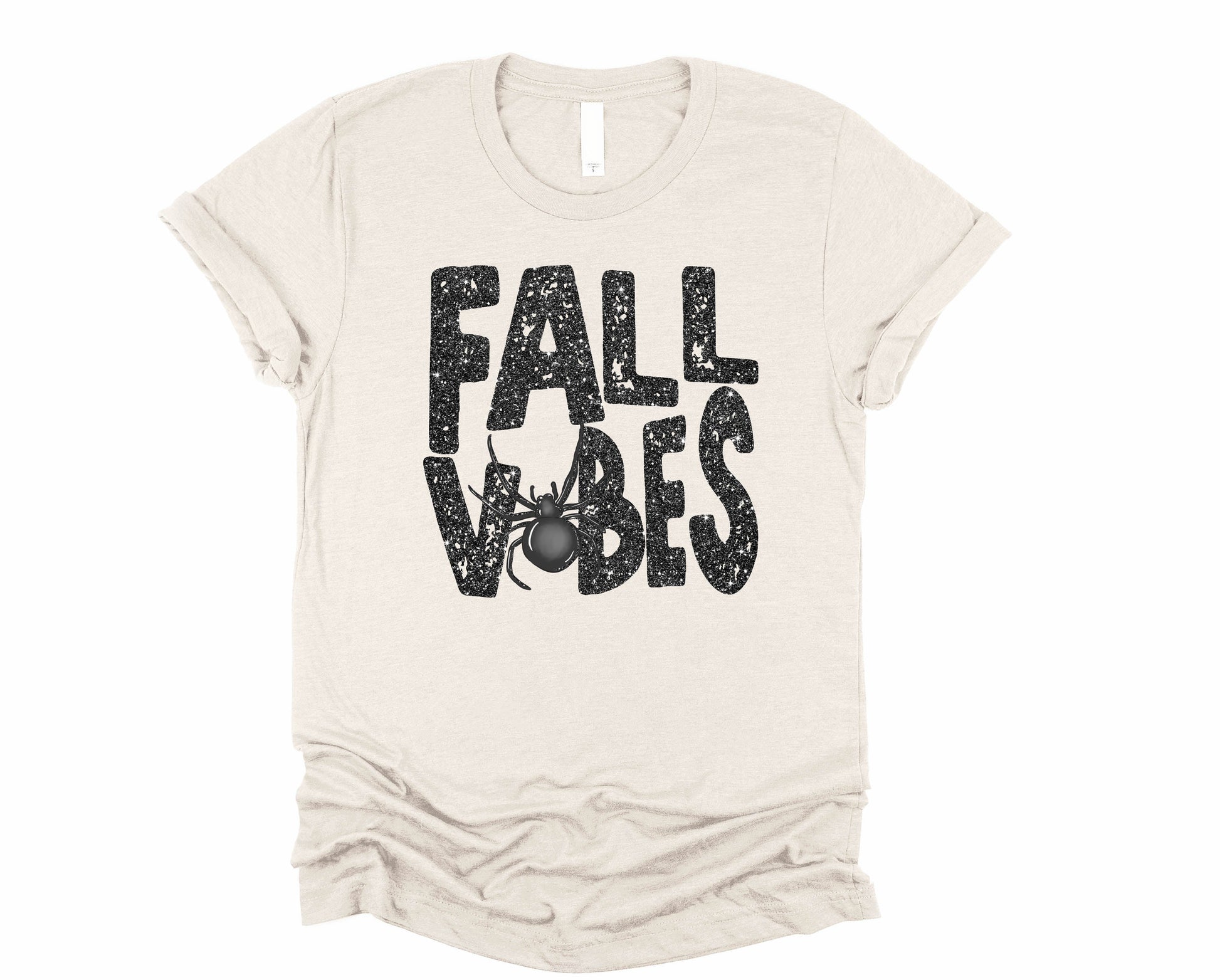 Wholesale Spooky Vibes Graphic Tee - Black