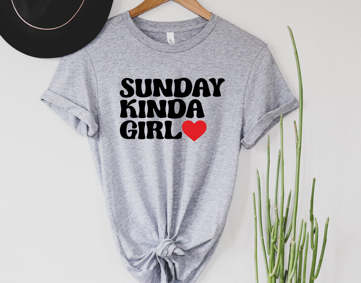Wholesale Sunday Kinda Girl Graphic Tee - Mint