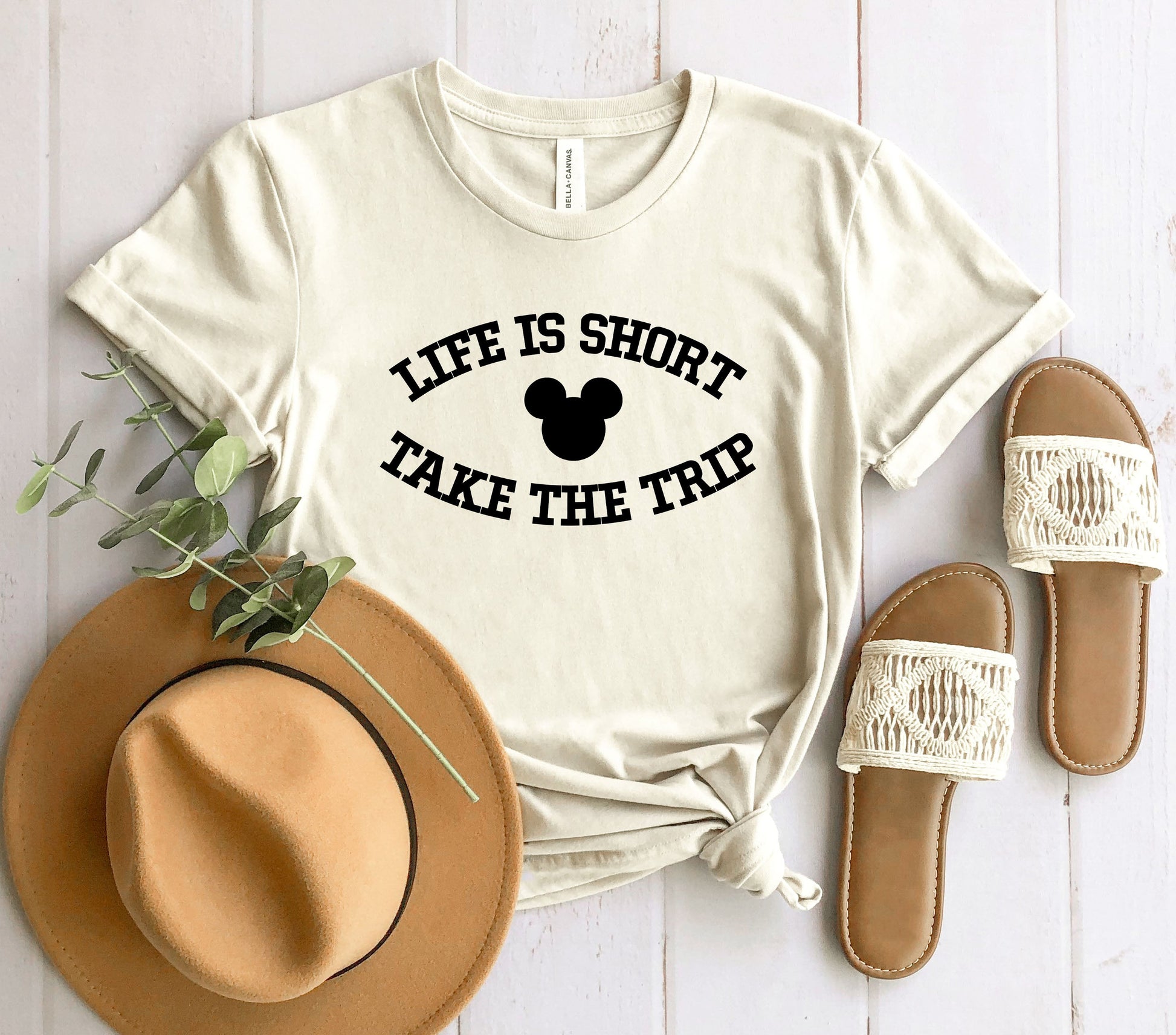 Wholesale Take the Trip Mouse Edition Graphic Tee - Heather Slate