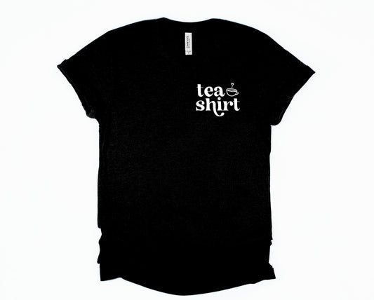 Wholesale Tea Shirt Graphic Tee - Black
