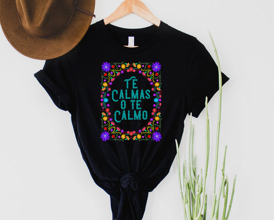 Wholesale Te Calmas Graphic Tee - Black
