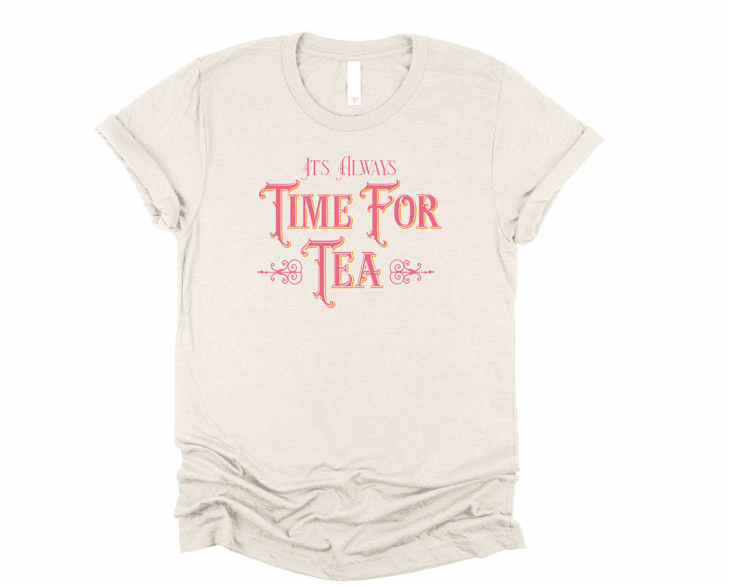 Wholesale Time for Tea Graphic Tee - Sand