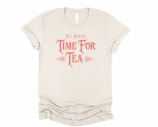 Wholesale Time for Tea Graphic Tee - Sand