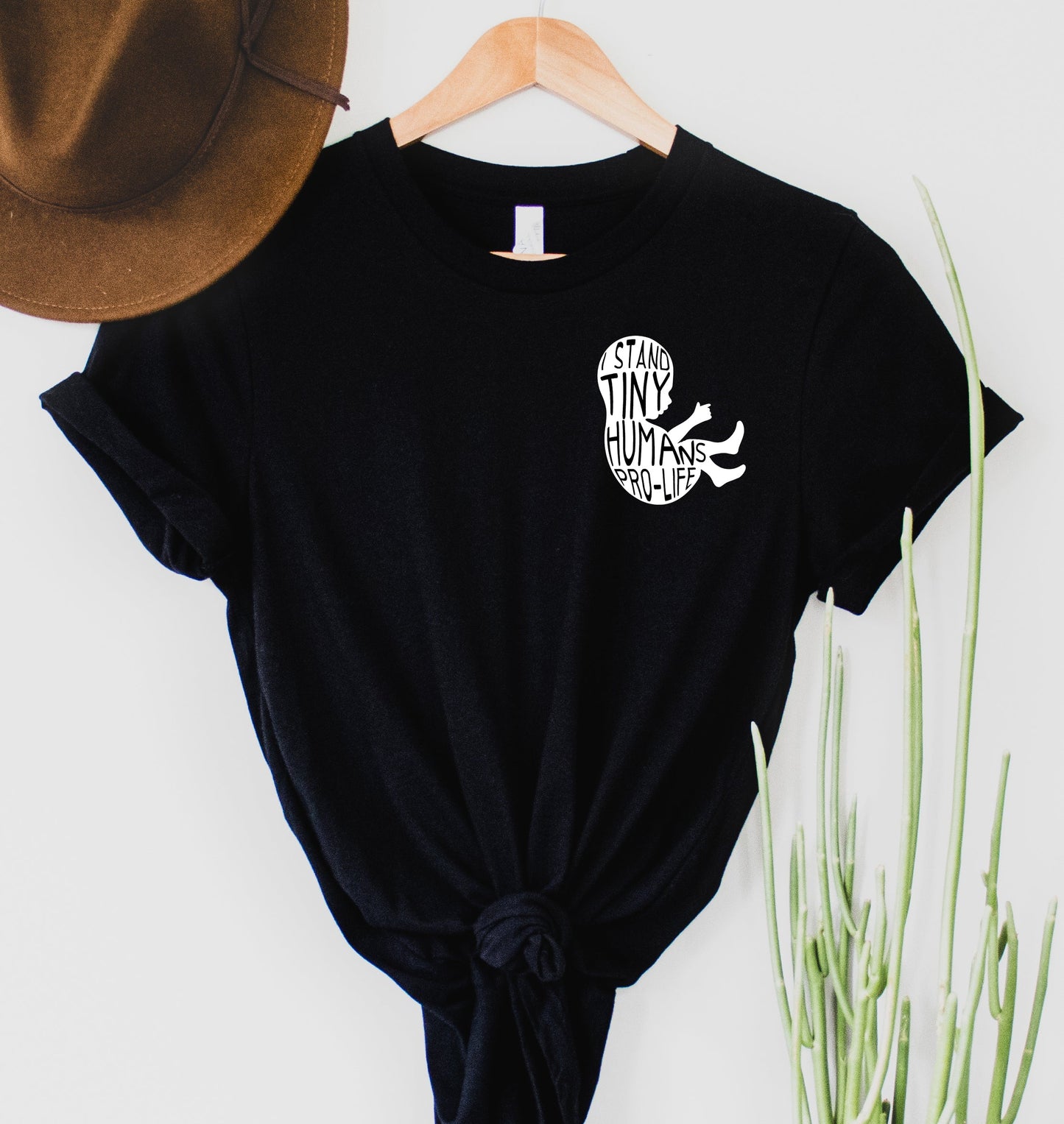 Wholesale Tiny Humans Graphic Tee - Black