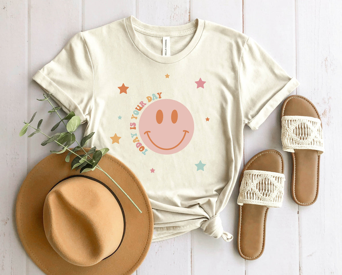 Wholesale Today is Your Day Graphic Tee - Heathered Sand