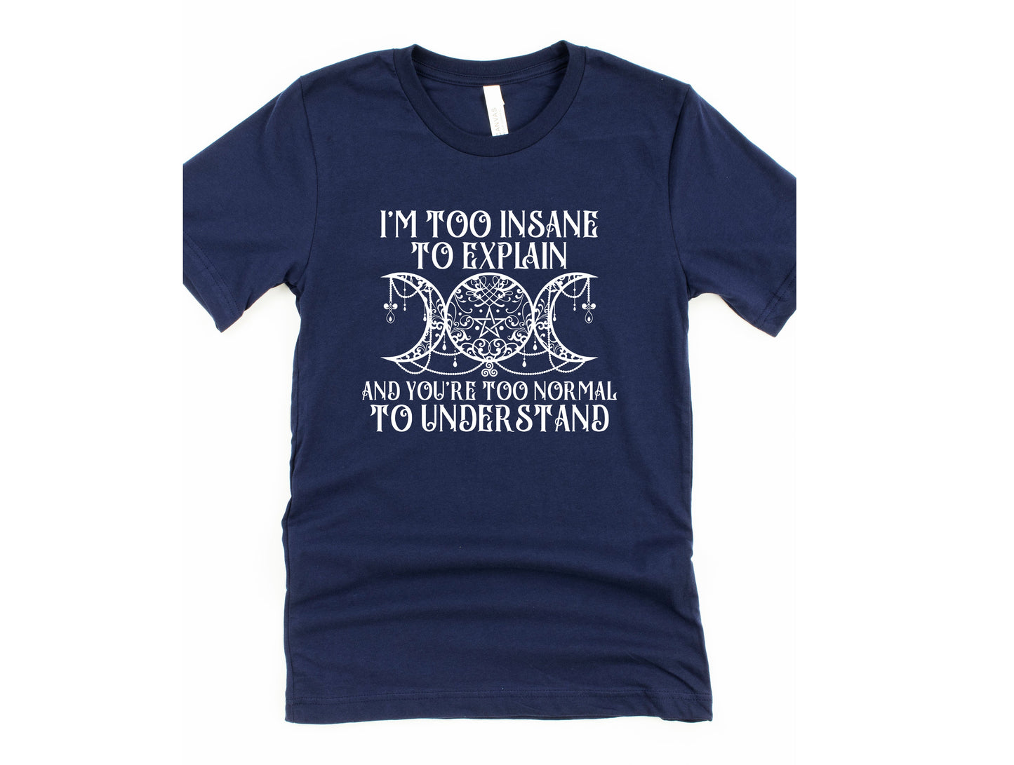 Wholesale Too Insane Graphic Tee - Navy