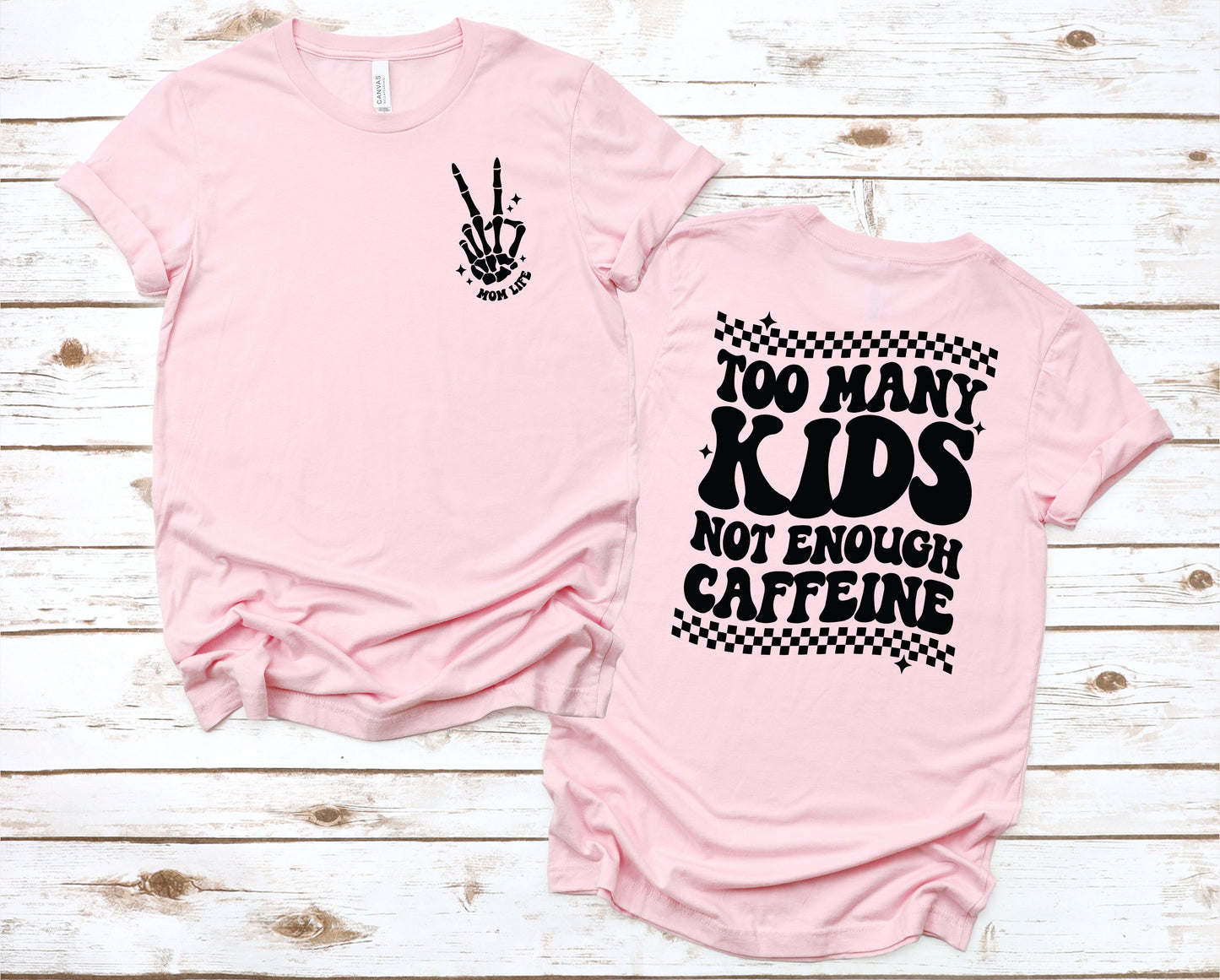 Wholesale Too Many Kids Graphic Tee - Grey tee